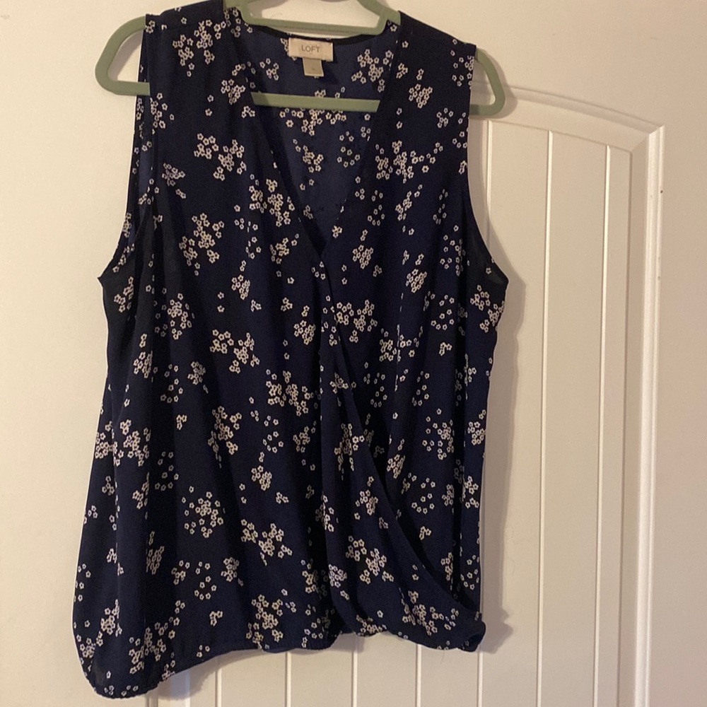 Sleeveless sheer top size xl